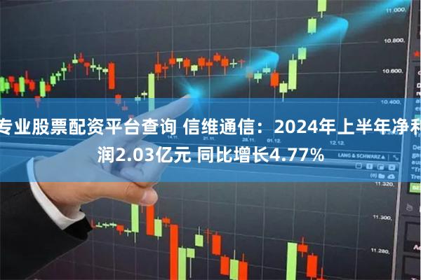 专业股票配资平台查询 信维通信：2024年上半年净利润2.0