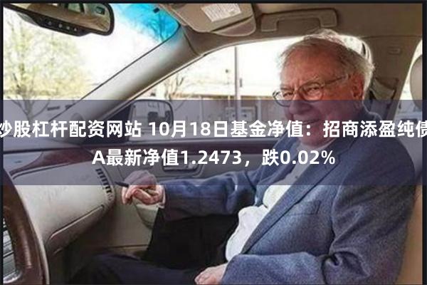 炒股杠杆配资网站 10月18日基金净值：招商添盈纯债A最新净值1.2473，跌0.02%