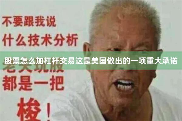股票怎么加杠杆交易这是美国做出的一项重大承诺
