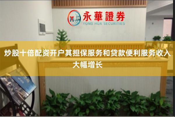 炒股十倍配资开户其担保服务和贷款便利服务收入大幅增长